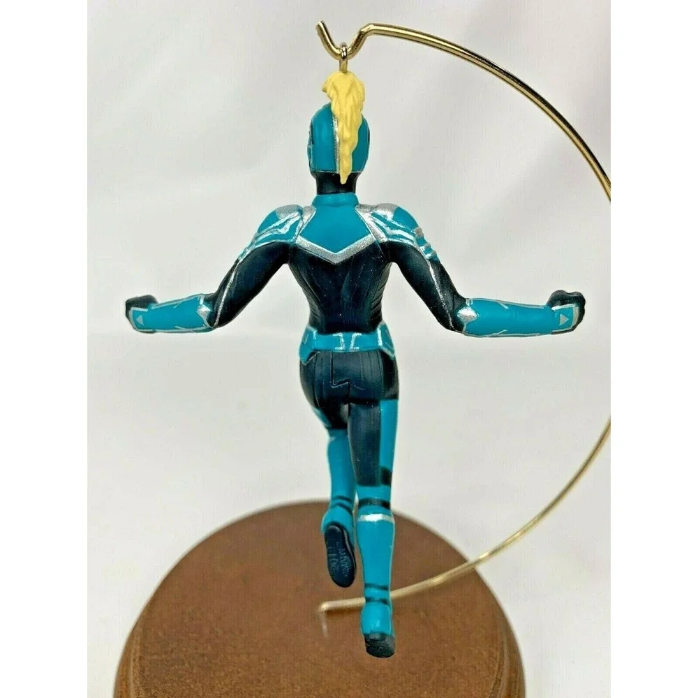 Hallmark Captain Marvel Blue-Green Keepsake Mystery Ornament Teal 2019 NEW